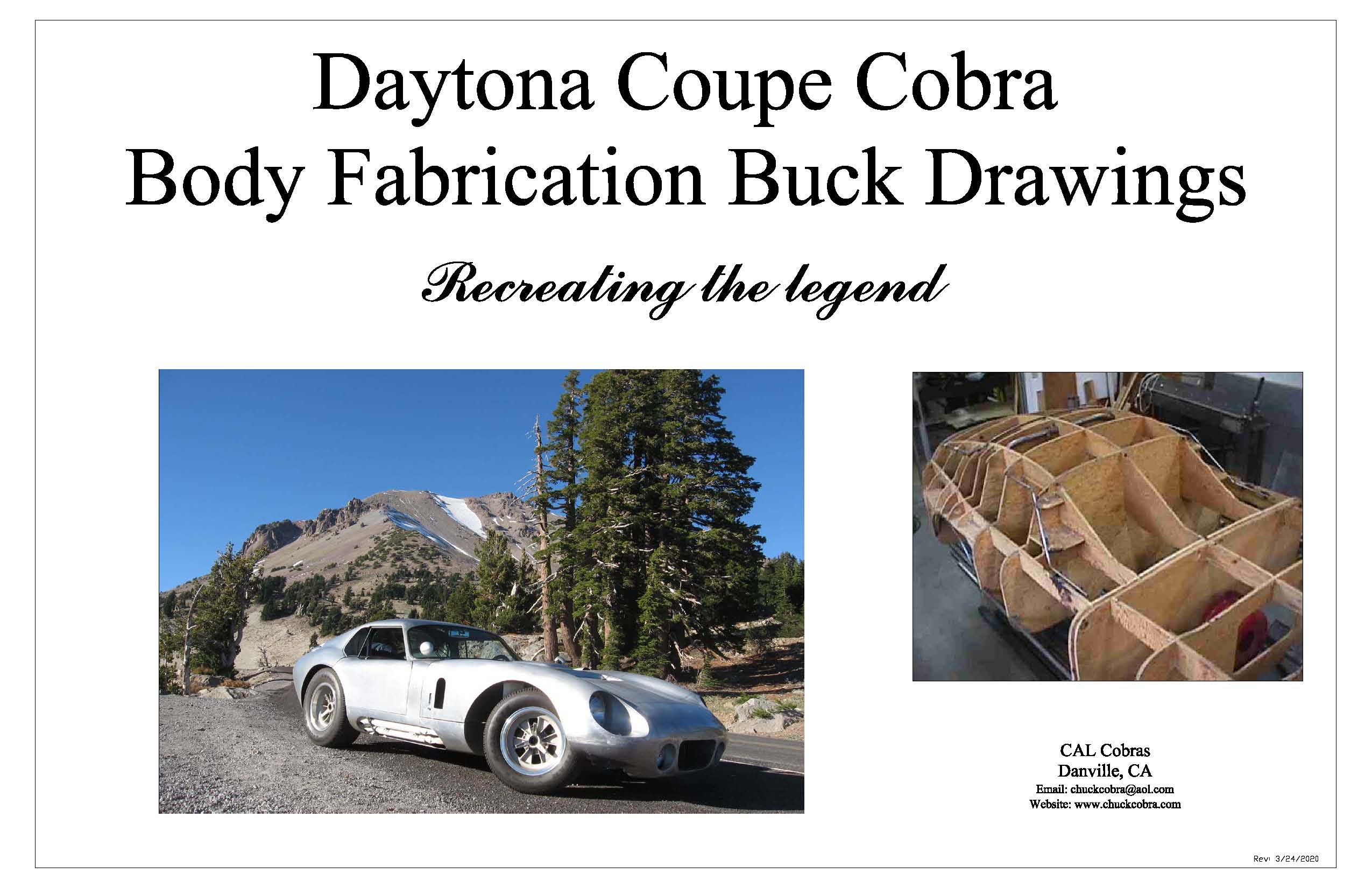 Daytona coupe cobra buck drawings