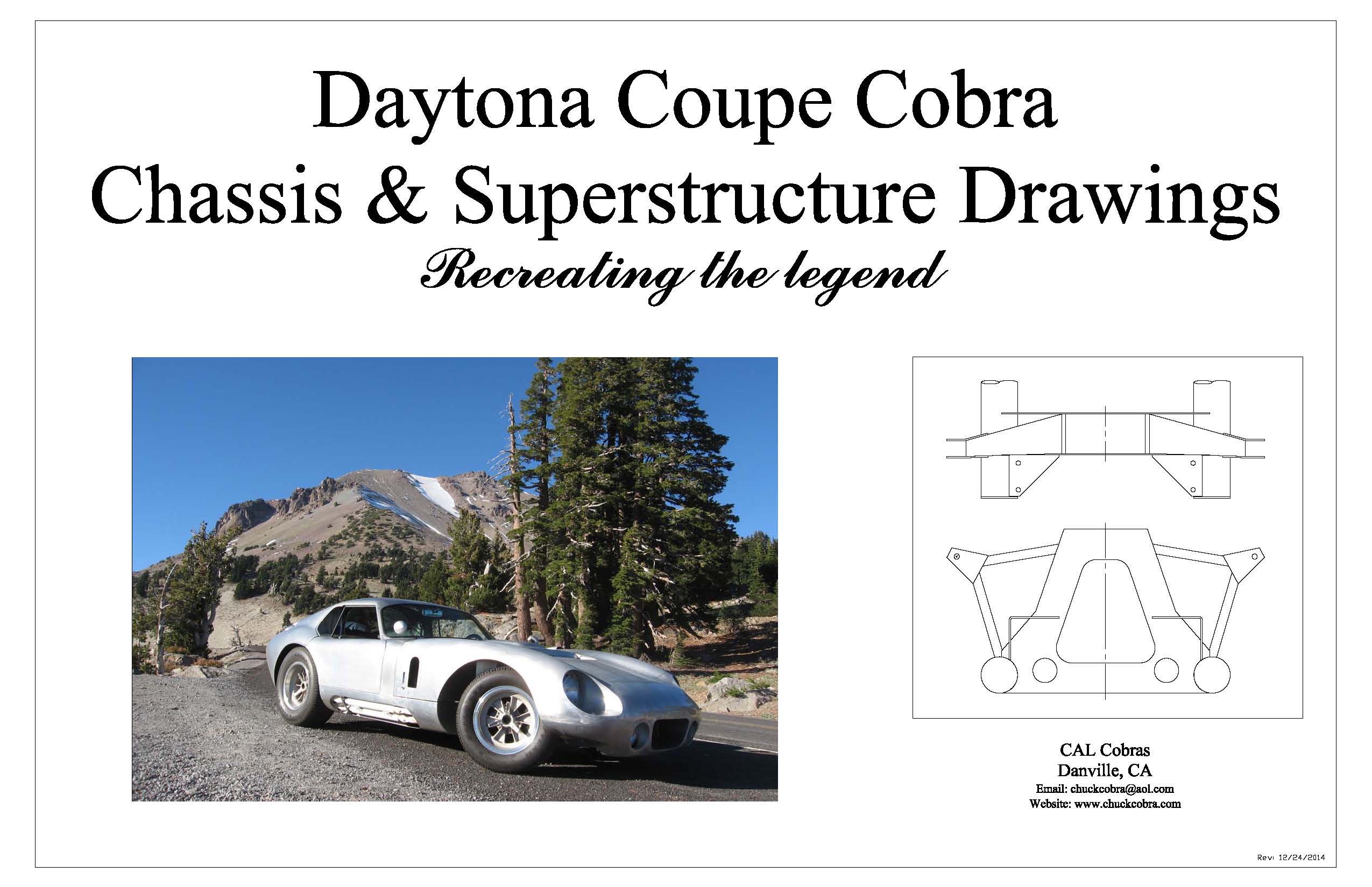 Daytona coupe cobra chassis drawings
